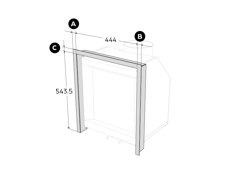 S6-IN 4655 CADRE APPLIQUE 3C CUSTOM