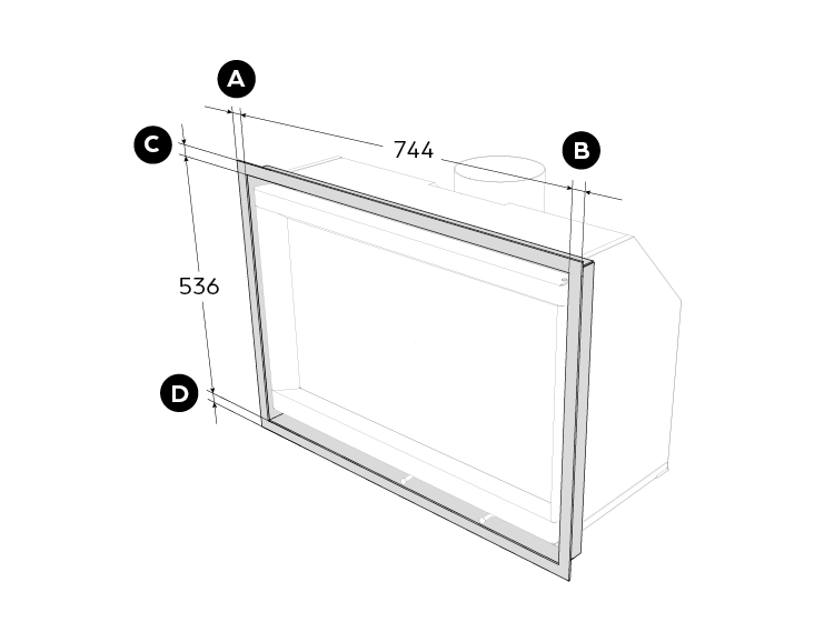 S6-IN 7655 CADRE APPLIQUE 4C CUSTOM