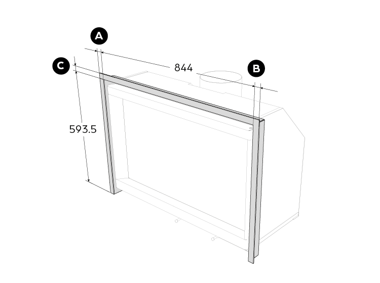 S6-IN 8660 CADRE APPLIQUE 3C CUSTOM