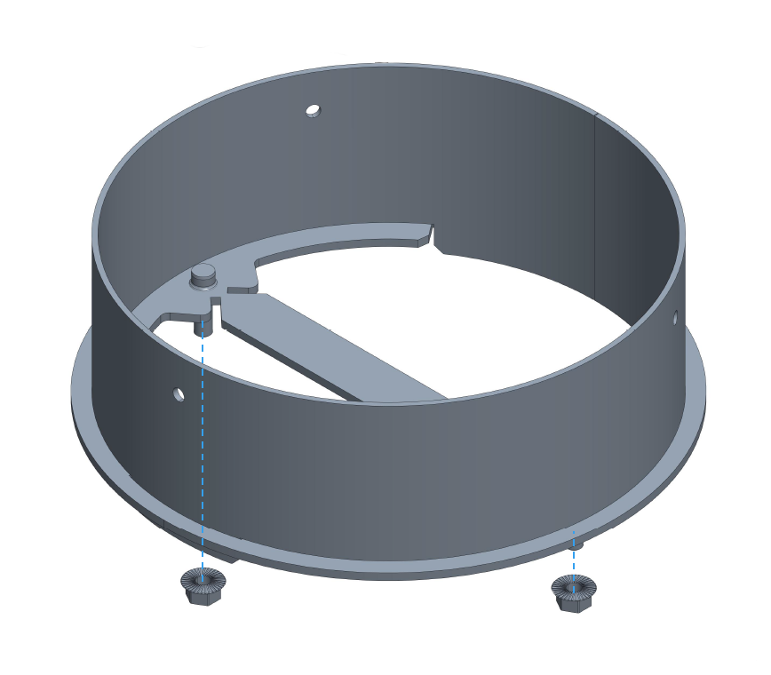 S6-IN SORTIE FUMEE AXE OBLIQUE DIA 180MM