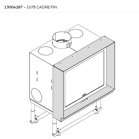 CADRE FIN 4 CÔTÉS 1678