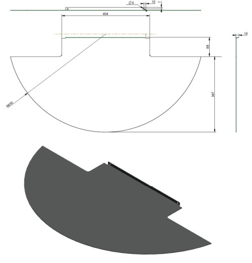 PLAQUE DE SOL 30CIN STUVGREY