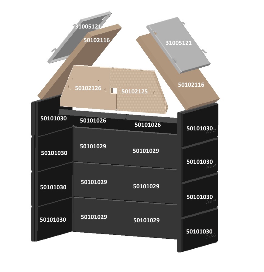 2290 REFRACTAIRE 347X153X40 FONCE