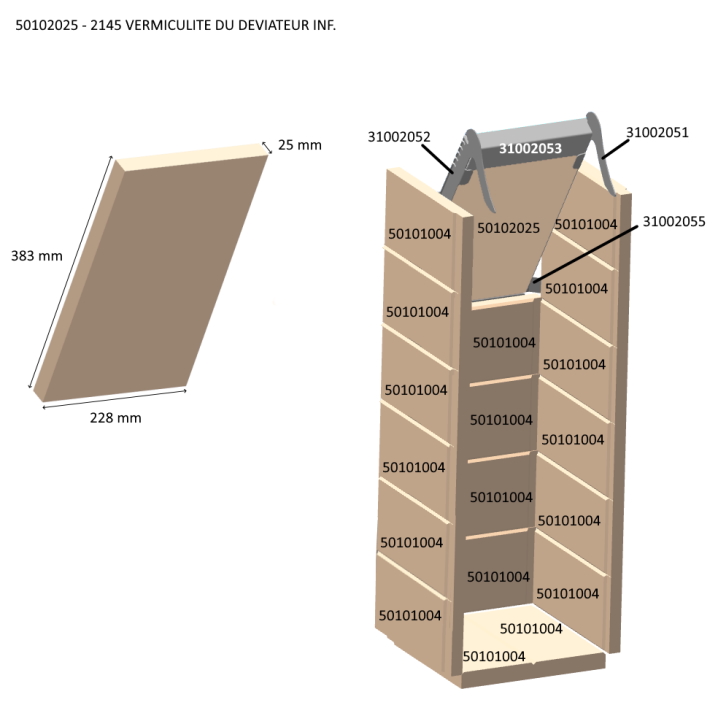 2145 VERMICULITE DU DEVIATEUR INF.