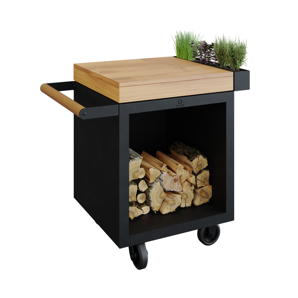 OFYR Mise en Place Table Corten 65 PRO Bois de teck