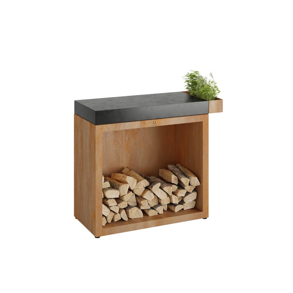 OFYR Butcher Block Storage 90 Corten Céramique Gris Anthracite