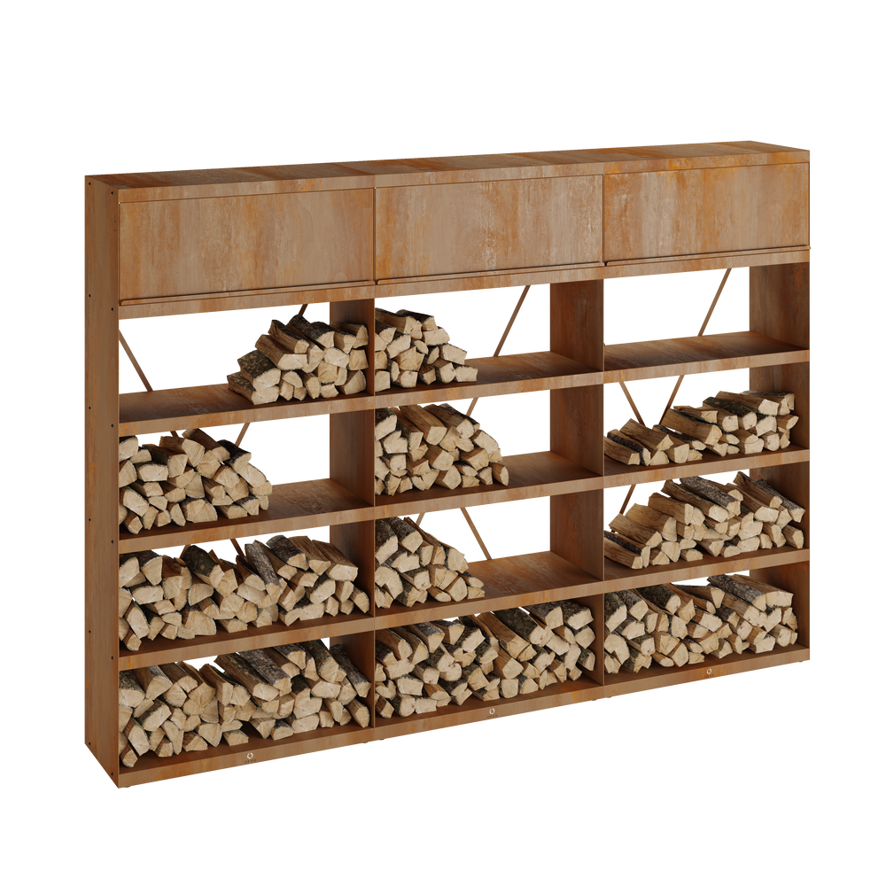 OFYR Wood Storage Corten 300
