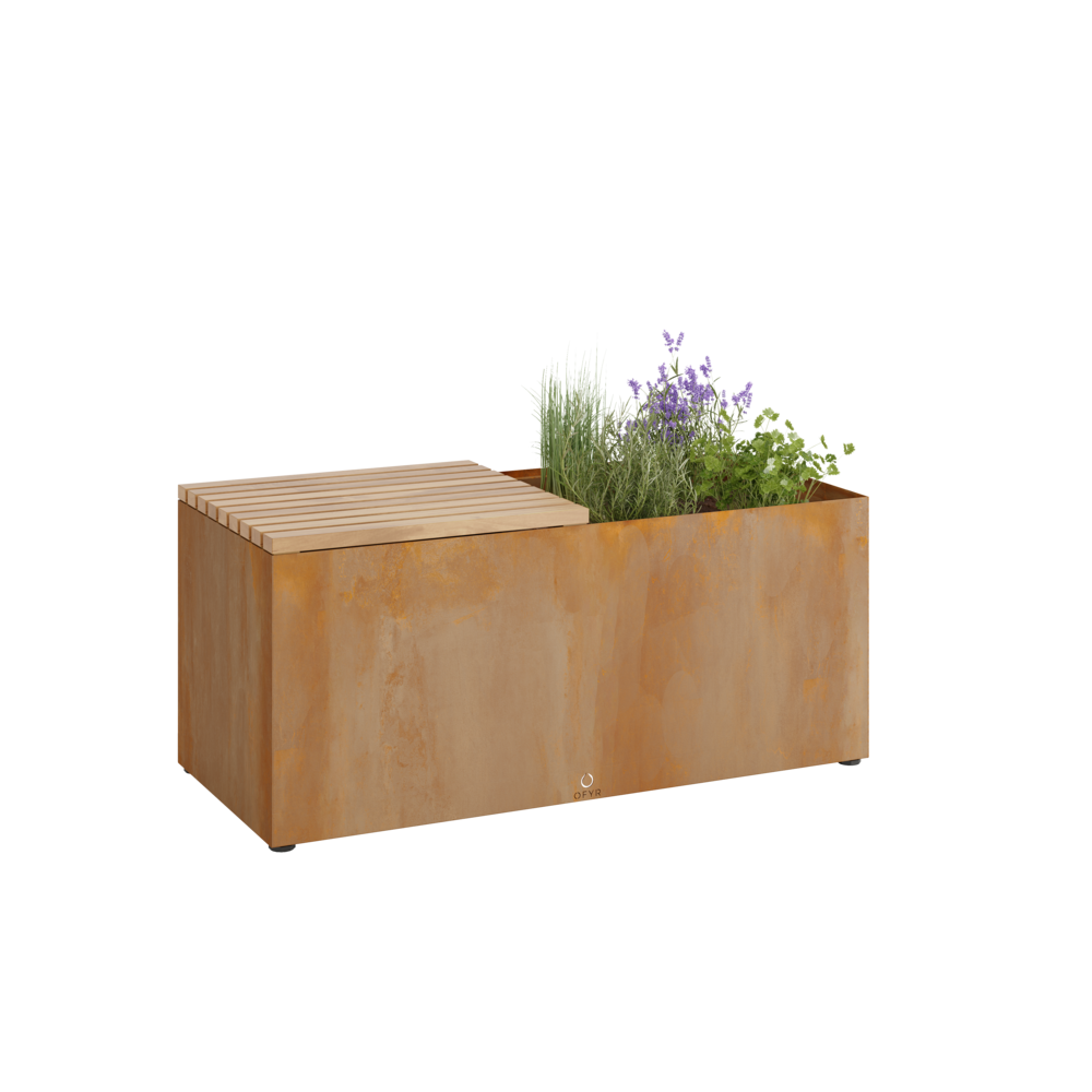 [HG-B] OFYR Herb Garden Bench Corten