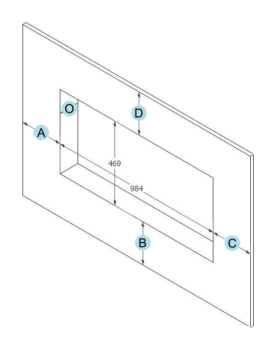 21105 CADRE APPLIQUE SF4 CUSTOM PEINT